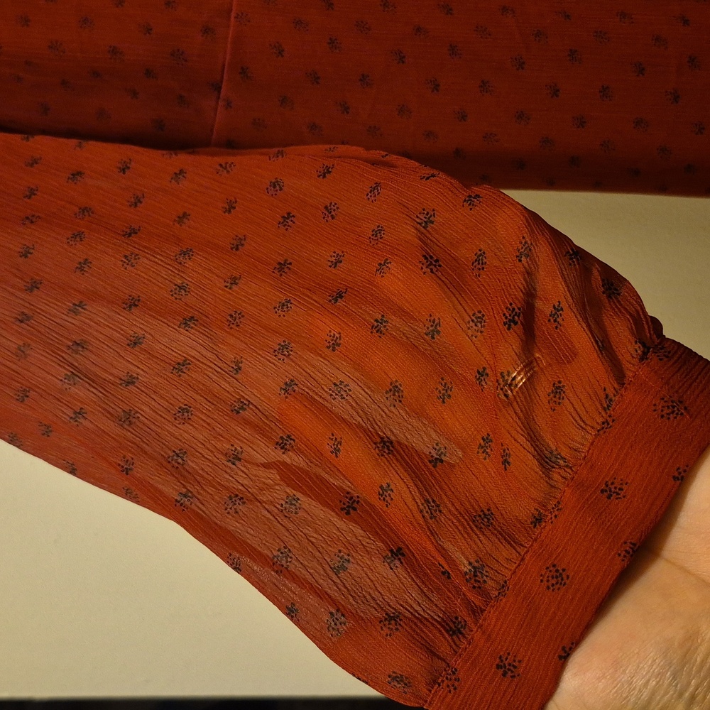 EVRI Terracotta Tie-Neck Dress - Picture 4 of 4